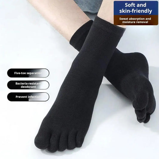 Breathable Cotton Five Toe Socks