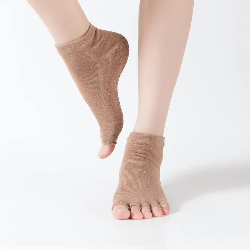 Anti-Slip Yoga Toe Socks