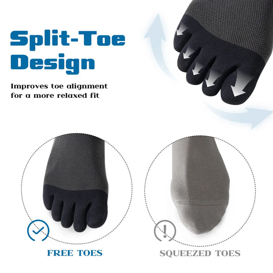 Moisture Wicking Toe Socks