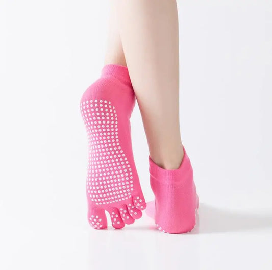 Colorful Non-Slip Toe Socks