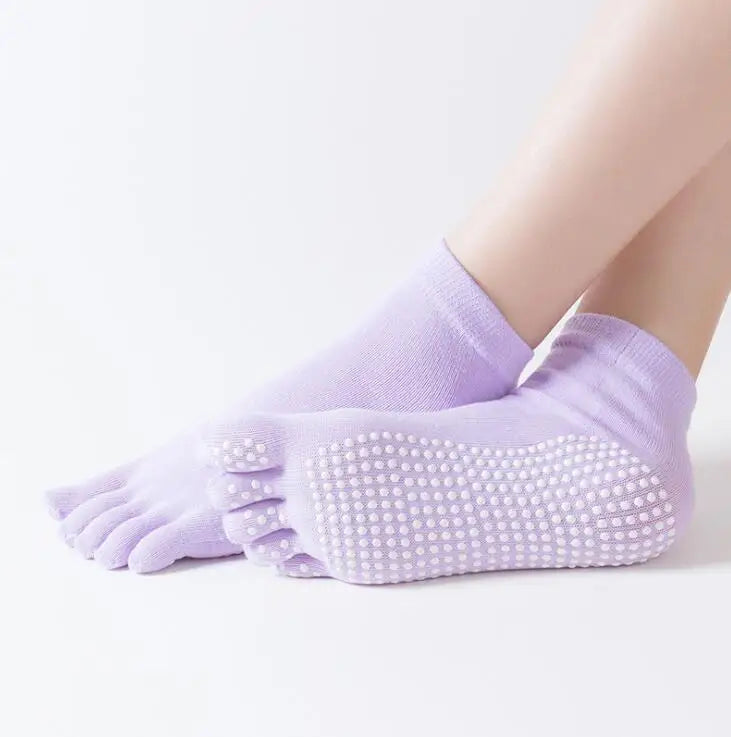 Colorful Non-Slip Toe Socks