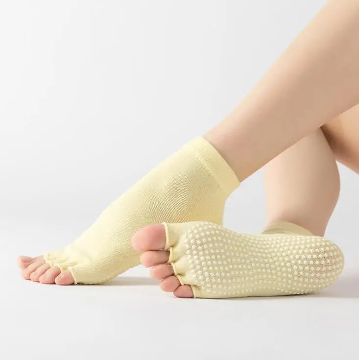 Colorful Non-Slip Toe Socks