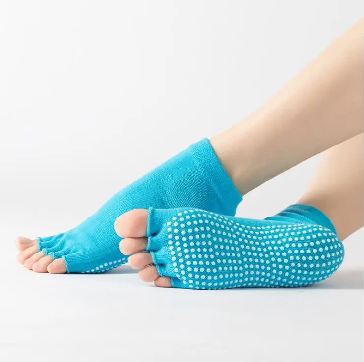 Colorful Non-Slip Toe Socks