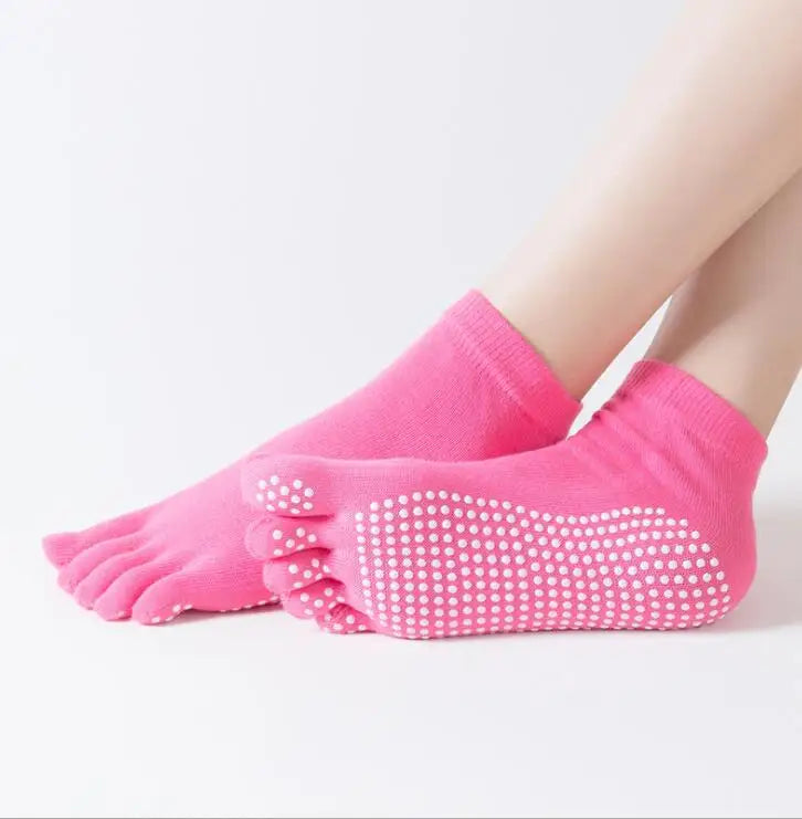 Colorful Non-Slip Toe Socks