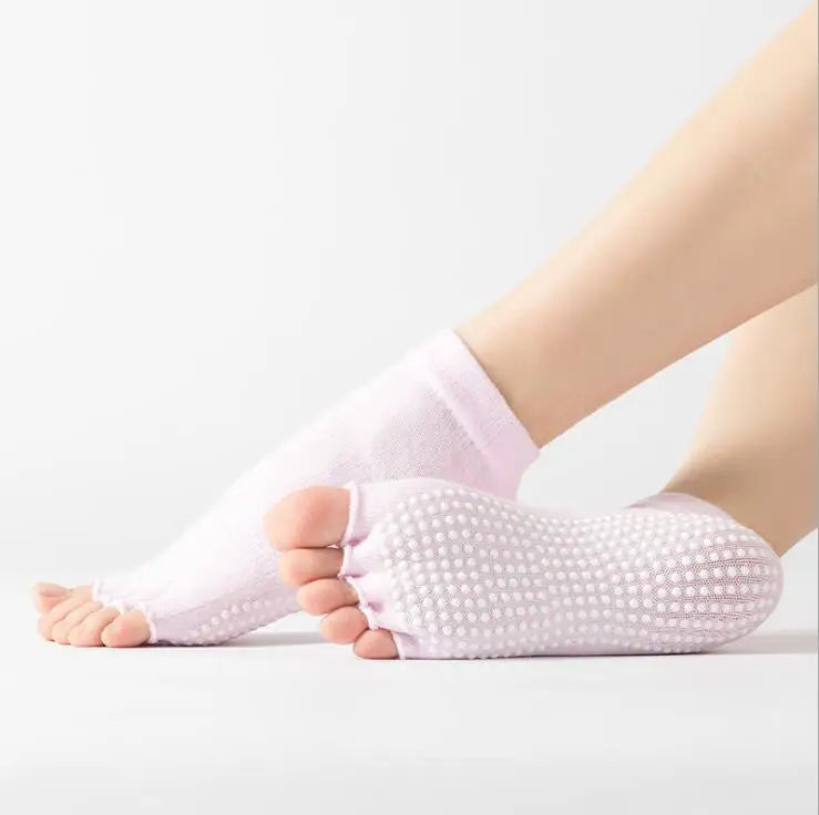 Colorful Non-Slip Toe Socks