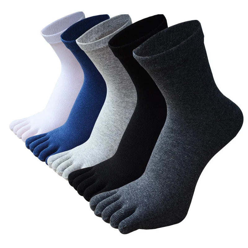 Winter Cotton Five Toe Socks