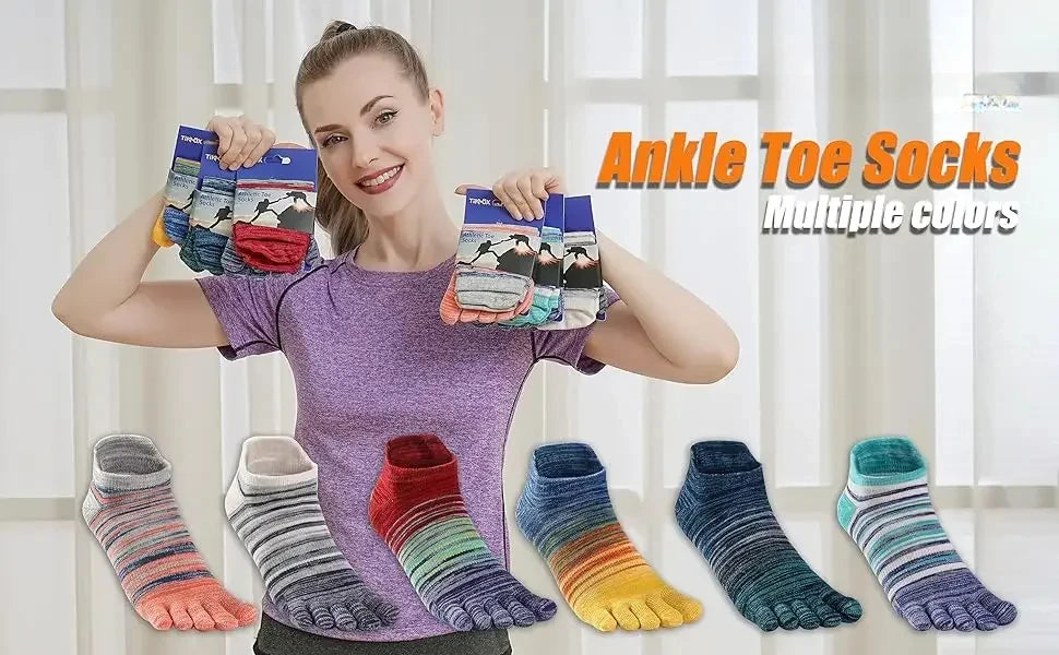 Ankle Five Finger Running Socks