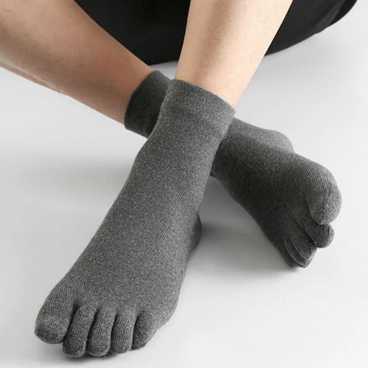 Breathable Cotton Five Toe Socks
