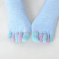Solid Color Toe Socks
