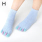 Solid Color Toe Socks