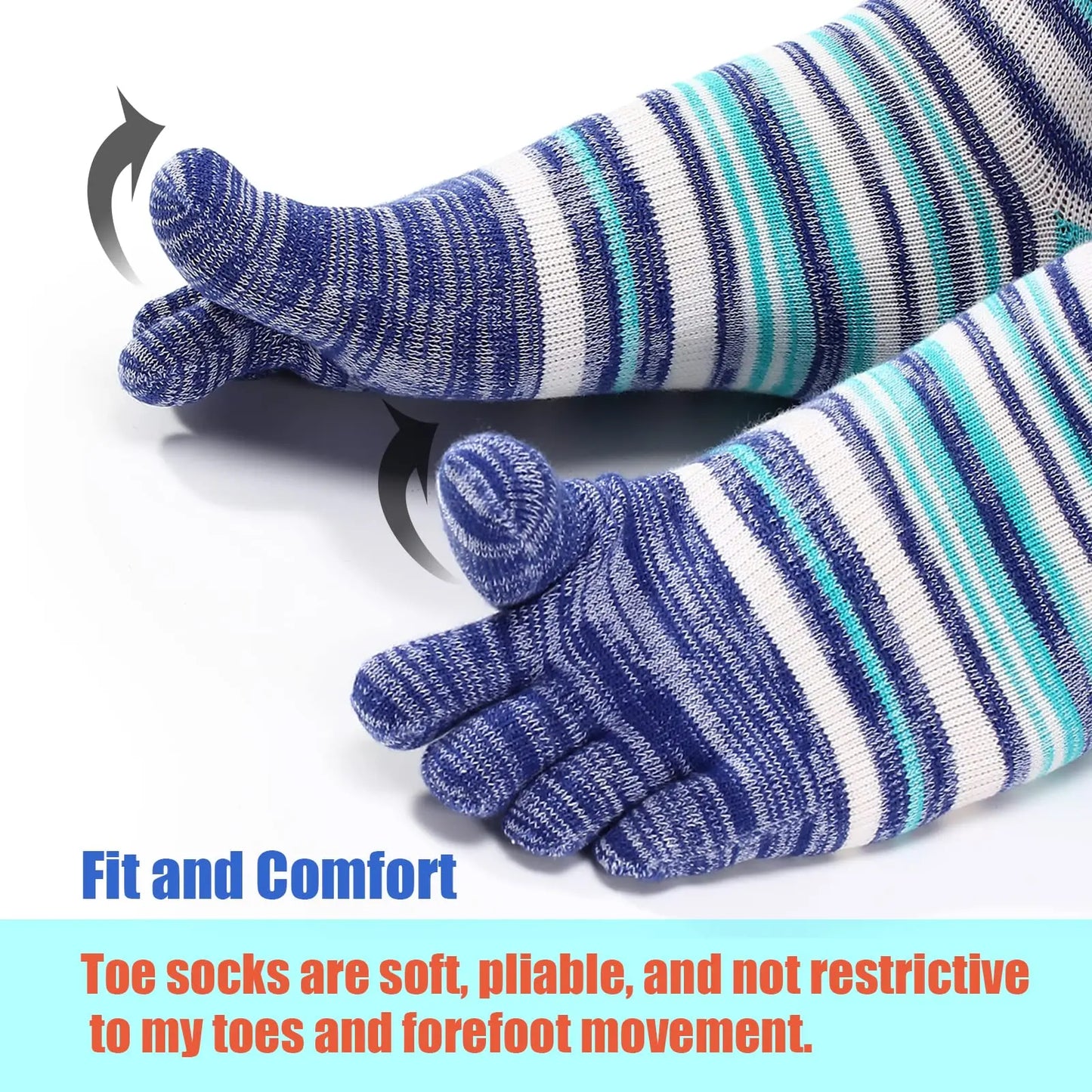 Ankle Five Finger Running Socks