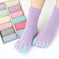 Solid Color Toe Socks