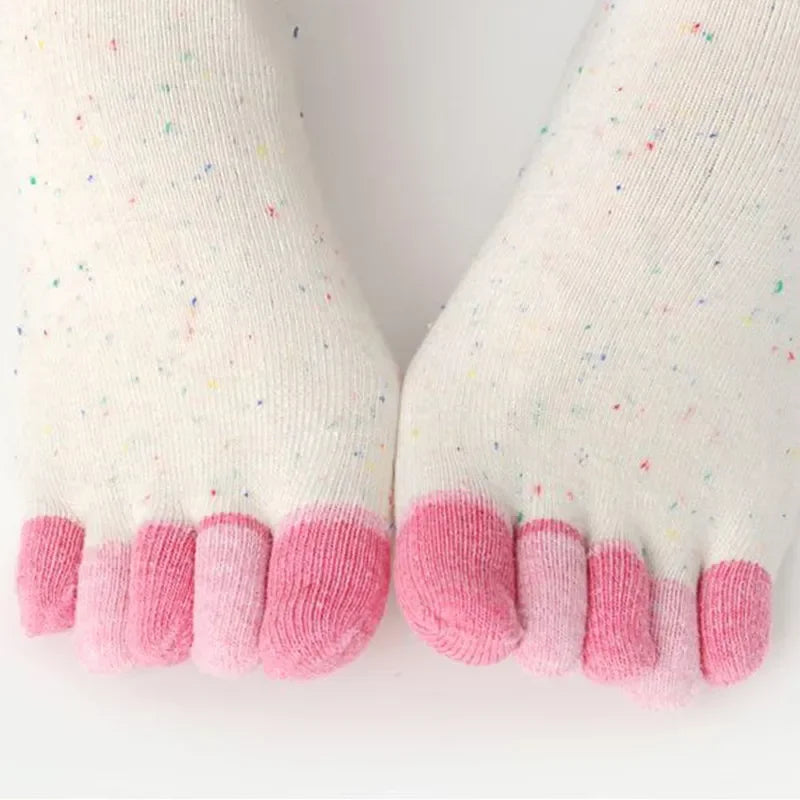 Solid Color Toe Socks