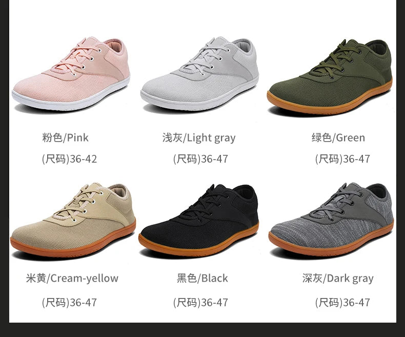 Wide Toe Minimalist Sneakers
