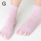 Solid Color Toe Socks