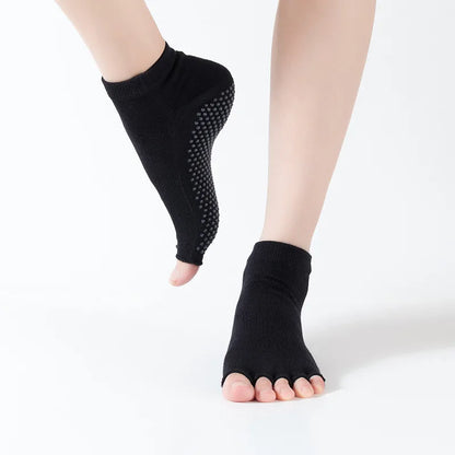 Anti-Slip Yoga Toe Socks