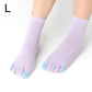Solid Color Toe Socks