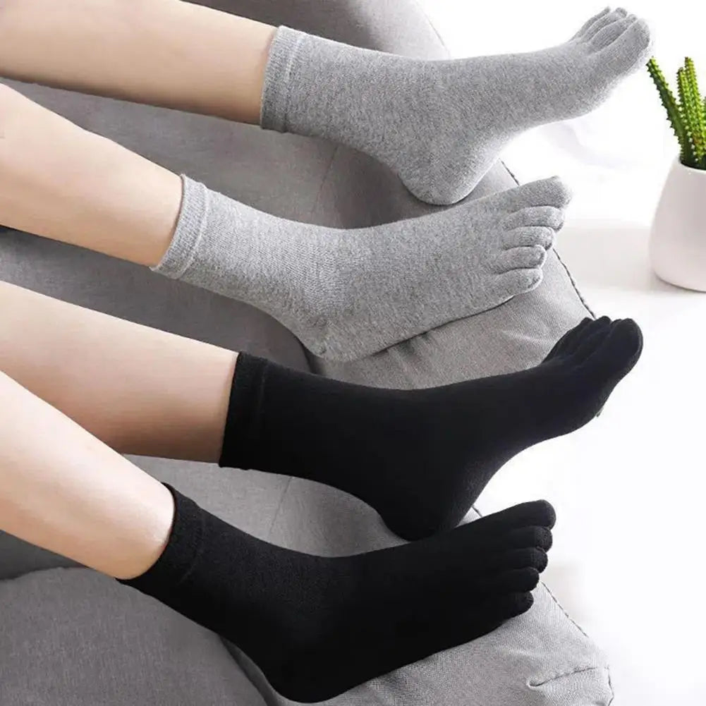 Breathable Cotton Five Toe Socks