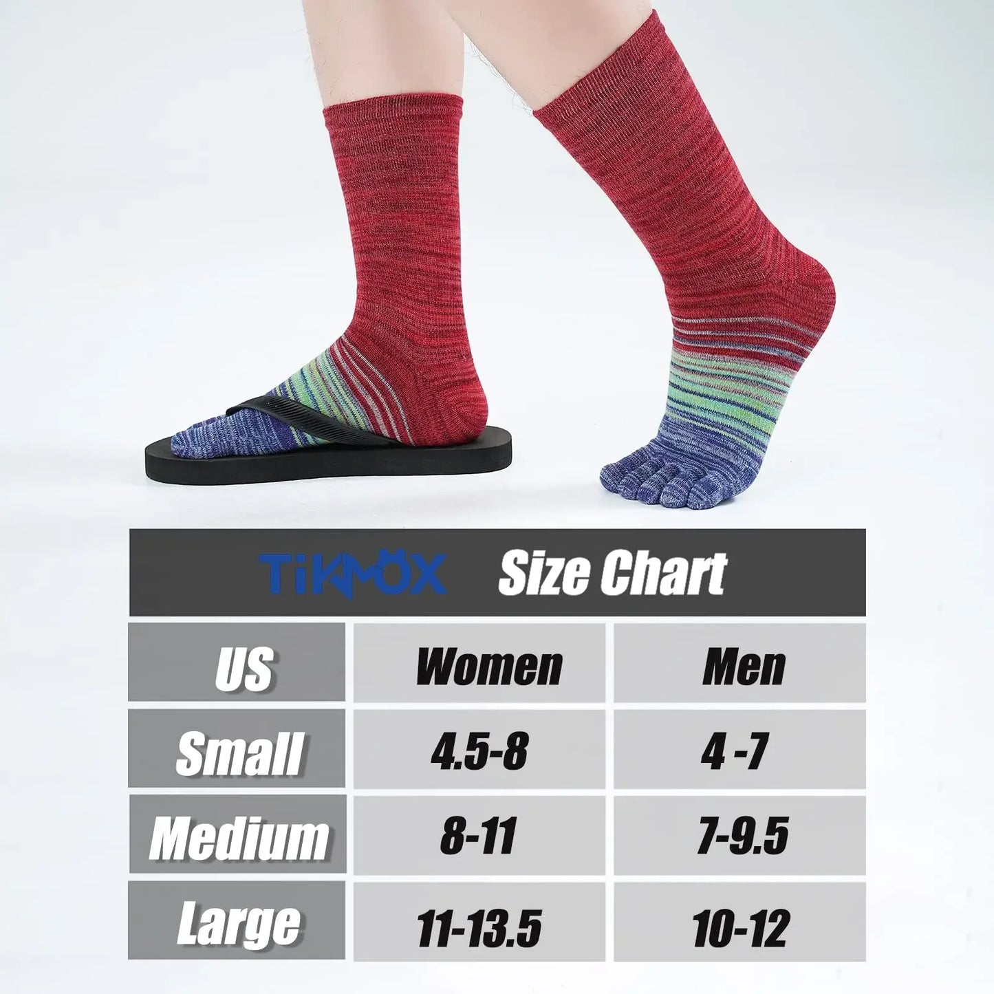 Ankle Five Finger Running Socks