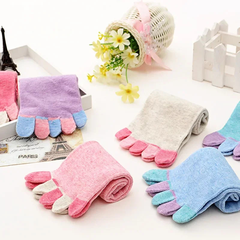 Solid Color Toe Socks