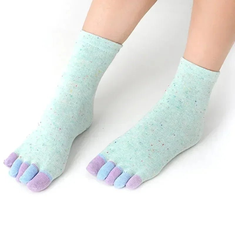 Solid Color Toe Socks